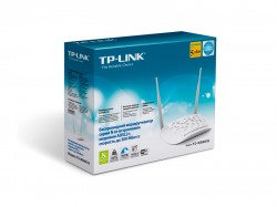 Модем ADSL2+ со встроенным маршрутизатором TP-LINK TD-W8961N Wi-Fi 300 Mb 4 LAN 100 Mb