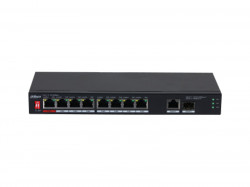 Коммутатор сетевой PoE DAHUA DH-PFS3110-8ET1GT1GF-96   8x10/100Mb/s неуправляемый