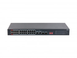 Коммутатор сетевой PoE DAHUA DH-S3226-24ET-240 24xPoE 100Mb/s неуправляемый