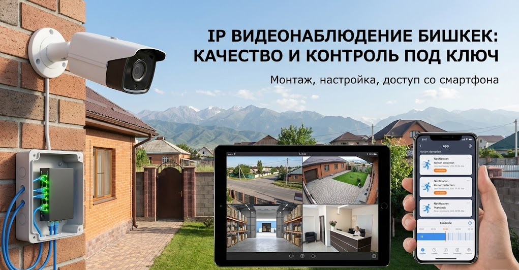 IP видеокамера Бишкек: преимущества, нюансы монтажа и цена системы