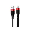 HOCO U72 Forest для передачи данных и зарядки USB-microUSB, 2.4A, 1.2м, черный