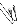 HOCO U75 Blaze для передачи данных и зарядки USB-Lightning, магнитный коннектор, 3A, 1.2м, черный