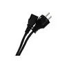 Кабель питания 220V компьютерный 3*0,75 1,2 м (черный)