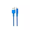 HOCO U47 Essence для передачи данных и зарядки USB-Lightning, интеллектуальное отключение питания, 2.4А, 1.2м, синий