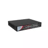 Коммутатор сетевой HiLook PoE NS-0318P-130(B) 1xUpLink 1Gb/s, 1xSFP 1Gb/s, 16xPoE 100Mb/s