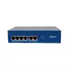 Коммутатор сетевой PoE DAHUA DH-S3006-4ET-45 (2xUpLink 100mb/s, 4xPoE 100mb/s) 45W