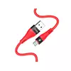HOCO U53 для передачи данных и зарядки (быстрая зарядка)USB-microUSB, 4A, 1.2м, красный
