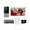 IP видеодомофон комплект HIKVISION DS-KIS607-S(O-STD) +коммутатор+козырек+флешка