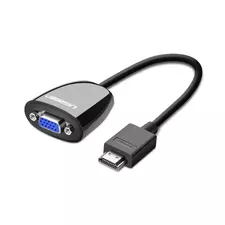 Переходник UGREEN MM105 (HDMI-VGA) без аудио чёрный 40253