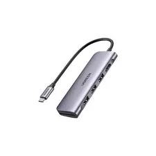 Конвертер UGREEN CM511 USB Type-C 3 USB 3.0 HDMI SD/TF