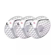 Точка доступа MikroTik LHG 5 RBLHG5kit (16MB FLASH, 300Mb/s 5GHz, 1x100Mb/s, IP54, Passive PoE, RouterOS v3) комплект из 3шт