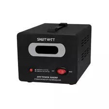 Напольный стабилизатор напряжения SMARTWATT AVR TOWER 2000RF диапазон работы 140-260V, 2 выход, LED-дисплей