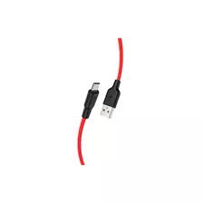 HOCO Data Cable X21 Plus Silicone for Micro black and red
