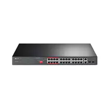 Коммутатор сетевой PoE TP-LINK TL-SL1226P  24xPoE 100Mb/s неуправляемый