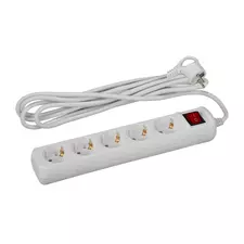 Удлинитель ЭРА UX-5es-3m 5 гн 3м, 3х0,75мм, с заземл, с выкл