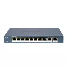 Коммутатор сетевой PoE HIKVISION DS-3E1310P-EI 2xUpLink 1Gb/s, 8xPoE 100Mb/s