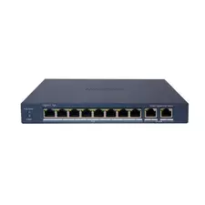Коммутатор сетевой PoE HIKVISION DS-3E1510P-EI 2xUpLink 1Gb/s, 8xPoE 1Gb/s