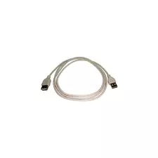 Кабель USB папа-мама (1,5m) белый/черный