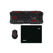 Клавиатура+мышь+коврик SVEN GS-9200 черный