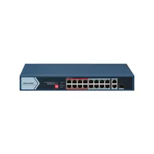 Коммутатор сетевой PoE HIKVISION DS-3E0318P-E/M(C) 2xUpLink 1Gb/s, 16xPoE 100Mb/s