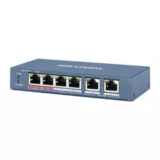 Коммутатор сетевой PoE HIKVISION DS-3E0106HP-E  4xPoE100Mb/s неуправляемый