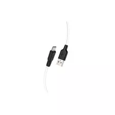 HOCO Data Cable X21 Plus Silicone for Micro black and white