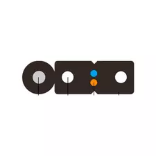 Оптический дроп кабель бабочка с несущим тросом GJYXFCH - 2-core 657A1 (бухта 1000 м)