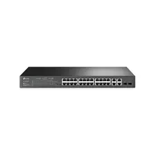 Коммутатор сетевой PoE TP-LINK SL2428P(UN) 24x100Mb/s+PoE 4x1000 Omada SDN
