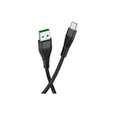 HOCO U53 для передачи данных и зарядки (быстрая зарядка)USB-Type-C, 5A, 1.2м, черный