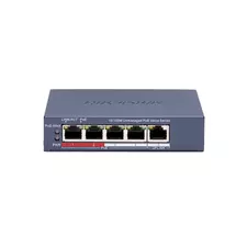 Коммутатор сетевой PoE HIKVISION DS-3E0105P-E/M(С) (1xUpLink 100Mb/s, 4xPoE 100Mb/s, 1Gb/s) 45W