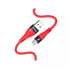 HOCO U53 для передачи данных и зарядки (быстрая зарядка)USB-microUSB, 4A, 1.2м, красный