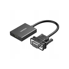 Конвертор сигнала UGREEN CM513 VGA - HDMI черный 50945
