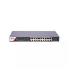 Коммутатор сетевой PoE HIKVISION DS-3E1526P-SI-24P2F 2xUpLink 1Gb/s, 24xPoE
