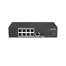 Коммутатор сетевой PoE HIKVISION DS-3T1310P-SI/HS 1xUpLink 1Gb/s, 1xSFP 1Gb/s, 8xPoE 100Mb/s