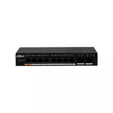 Коммутатор сетевой PoE DAHUA DH-PFS3010-8ET-96-V2 8xPoE 100Mb/s неуправляемый