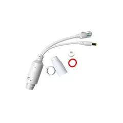 Переходник проходной PoE RJ45 - 12V DC.