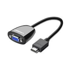 Переходник UGREEN MM105 (HDMI-VGA) без аудио чёрный 40253