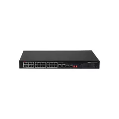 Коммутатор сетевой PoE DAHUA DH-PFS3226-24ET-240  24xPoE 100Mb/s неуправляемый