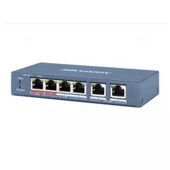 Коммутатор сетевой PoE HIKVISION DS-3E0106P-E/M  4xPoE100Mb/s неуправляемый
