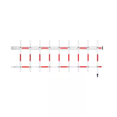 Cтрела с забором для шлагбаума HIKVISION DS-TMG004-5