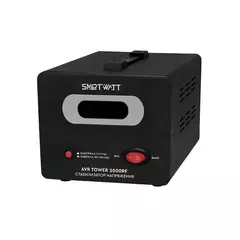Напольный стабилизатор напряжения SMARTWATT AVR TOWER 2000RF диапазон работы 140-260V, 2 выход, LED-дисплей