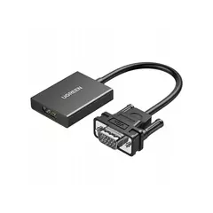 Конвертор сигнала UGREEN CM513 VGA - HDMI черный 50945