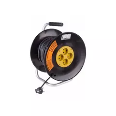 Удлинитель силовой Optima Proconnect на катушке 4 гнезда c/з 30м 11-7609