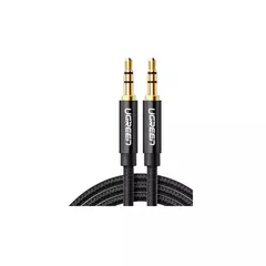 UGREEN AV112 3.5mm Male to 3.5mm Male Cable Gold Plated Metal Case with Braid 2m, Black