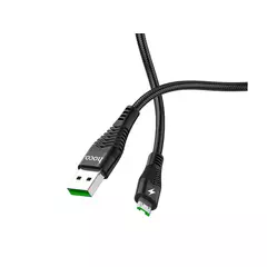HOCO U53 для передачи данных и зарядки (быстрая зарядка)USB-microUSB, 4A, 1.2м, черный