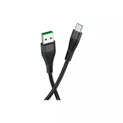 HOCO U53 для передачи данных и зарядки (быстрая зарядка)USB-Type-C, 5A, 1.2м, черный