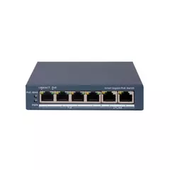 Коммутатор сетевой PoE HIKVISION DS-3E1506P-EI(O-STD) 2xUpLink 1Gb/s, 4xPoE 1Gb/s