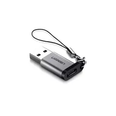 Переходник UGREEN US276 USB-A 3.0 - USB-C серый 50533