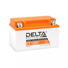 Аккумулятор Стартерный Delta CT 1207 12В 7А*ч