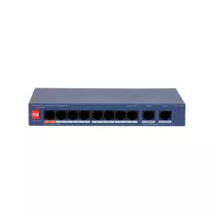 Коммутатор сетевой PoE DAHUA DH-CS4010-8ET2GT-60 2xUpLink 1Gb/s, 8xPoE 100Mb/s